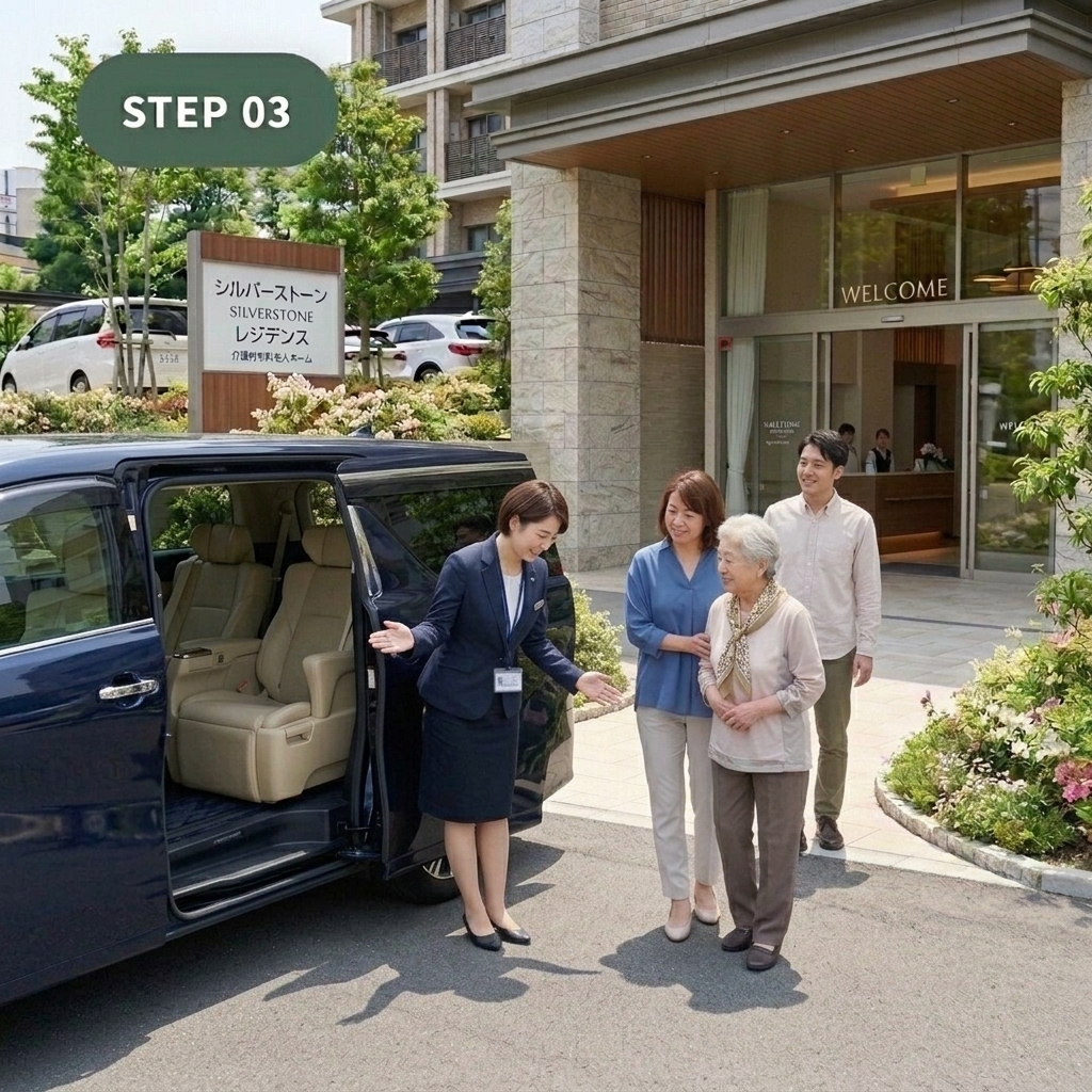 初めての施設見学でも安心